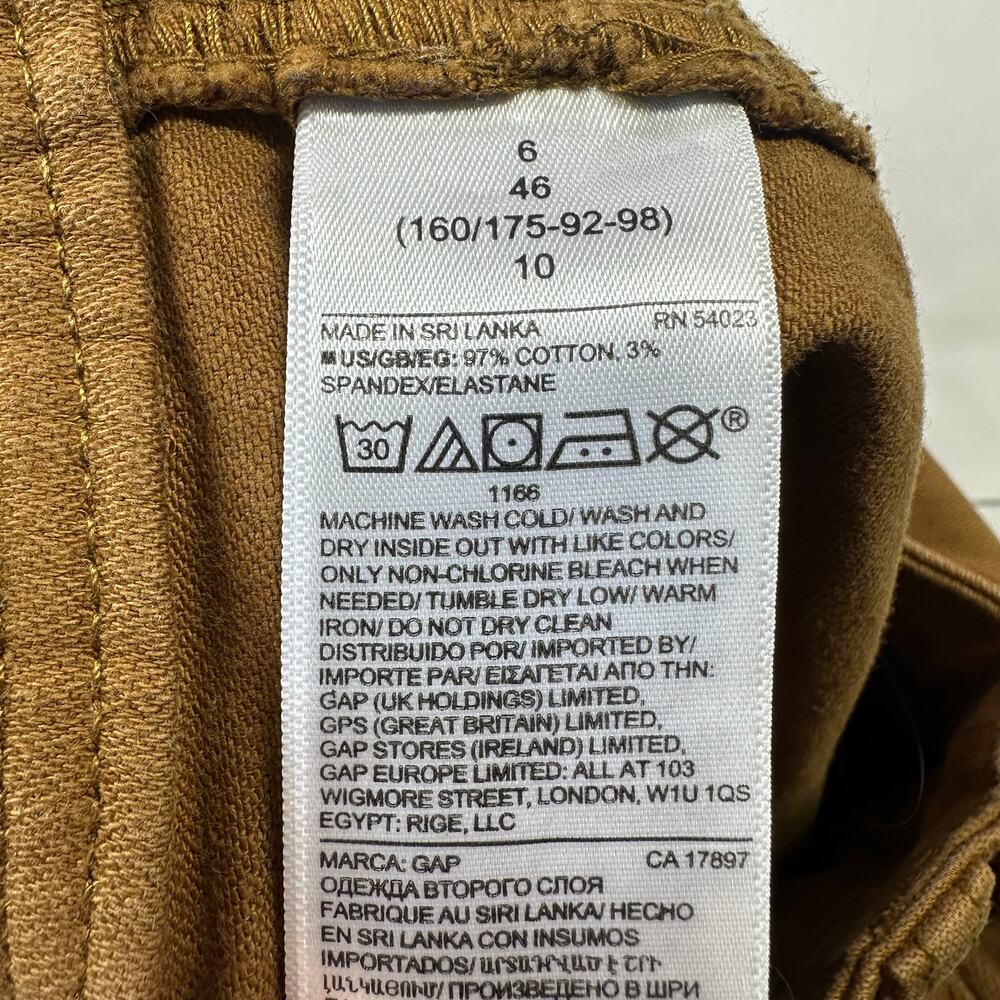 Gap Pants Womens 6 Bronze Brown Barrel Khaki Utility Cotton Blend High Rise - Picture 6 of 12
